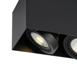 QAZQA Professional Deckenstrahler|Aufbaustrahler*Moderner Aufbaustrahler schwarz inkl. dimmbarer LED 2-flammig - Dionysos