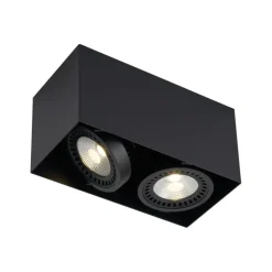 QAZQA Professional Deckenstrahler|Aufbaustrahler*Moderner Aufbaustrahler schwarz inkl. dimmbarer LED 2-flammig - Dionysos