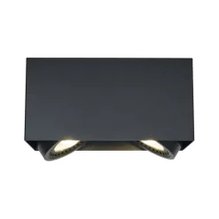 QAZQA Professional Deckenstrahler|Aufbaustrahler*Moderner Aufbaustrahler schwarz inkl. dimmbarer LED 2-flammig - Dionysos