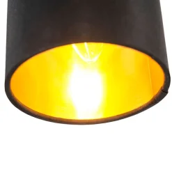 QAZQA Wandstrahler|Deckenstrahler*Moderner Aufbaustrahler schwarz neigbar - Lofty