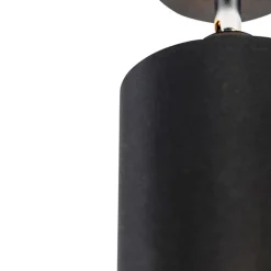 QAZQA Wandstrahler|Deckenstrahler*Moderner Aufbaustrahler schwarz neigbar - Lofty