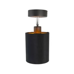 QAZQA Wandstrahler|Deckenstrahler*Moderner Aufbaustrahler schwarz neigbar - Lofty