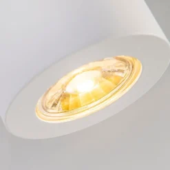 QAZQA Deckenstrahler|Aufbaustrahler*Moderner Aufbaustrahler Weiß 7,5cm GU10 50mm - Tuba