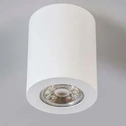 QAZQA Deckenstrahler|Aufbaustrahler*Moderner Aufbaustrahler Weiß 7,5cm GU10 50mm - Tuba