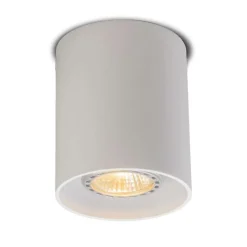 QAZQA Deckenstrahler|Aufbaustrahler*Moderner Aufbaustrahler weiß GU10 50mm - Tubo