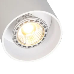 QAZQA Deckenstrahler|Aufbaustrahler*Moderner Aufbaustrahler weiß GU10 50mm - Tubo