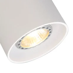 QAZQA Deckenstrahler|Aufbaustrahler*Moderner Aufbaustrahler weiß GU10 50mm - Tubo