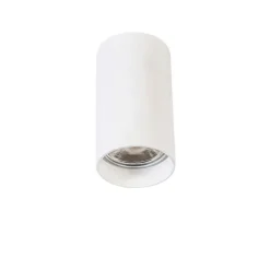 QAZQA Deckenstrahler|Aufbaustrahler*Moderner Aufbaustrahler weiß 5,5 cm GU10 50 mm - Tuba