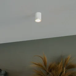 QAZQA Küchenlampen|Deckenstrahler*Moderner Aufbaustrahler weiß GU10 50mm - Ronda