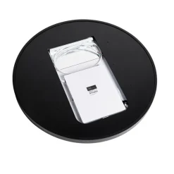 QAZQA Badezimmerlampen|Spiegel Mit Beleuchtung*Moderner Badezimmerspiegel schwarz inkl. LED und Touchdimmer - Pim