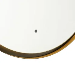 QAZQA Badezimmerlampen|Spiegel Mit Beleuchtung*Moderner Badezimmerspiegel schwarz inkl. LED und Touchdimmer - Pim