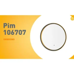 QAZQA Badezimmerlampen|Spiegel Mit Beleuchtung*Moderner Badezimmerspiegel schwarz inkl. LED und Touchdimmer - Pim