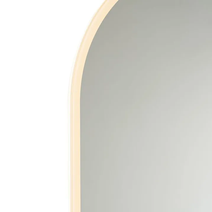 QAZQA Badezimmerlampen|Spiegel Mit Beleuchtung*Moderner Badezimmerspiegel inkl. LED und Touchdimmer - Bouwina