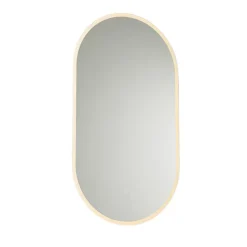 QAZQA Badezimmerlampen|Spiegel Mit Beleuchtung*Moderner Badezimmerspiegel inkl. LED und Touchdimmer - Bouwina