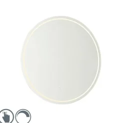 QAZQA Badezimmerlampen|Spiegel Mit Beleuchtung*Moderner Badezimmerspiegel 60 cm inkl. LED und Touchdimmer - Sebas