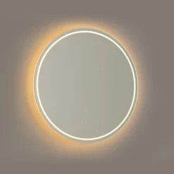 QAZQA Badezimmerlampen|Spiegel Mit Beleuchtung*Moderner Badezimmerspiegel 60 cm inkl. LED und Touchdimmer - Sebas