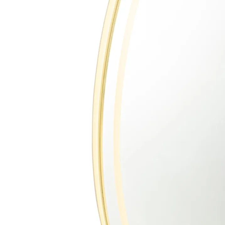 QAZQA Badezimmerlampen|Spiegel Mit Beleuchtung*Moderner Badezimmerspiegel 60 cm inkl. LED und Touchdimmer - Sebas