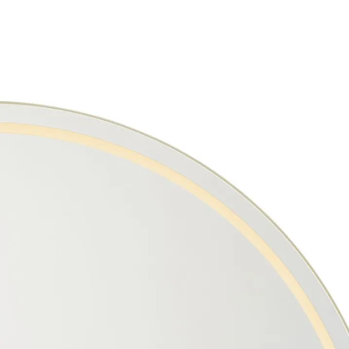 QAZQA Badezimmerlampen|Spiegel Mit Beleuchtung*Moderner Badezimmerspiegel 60 cm inkl. LED und Touchdimmer - Sebas