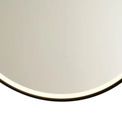 QAZQA Badezimmerlampen|Spiegel Mit Beleuchtung*Moderner Badezimmerspiegel schwarz inkl. LED und Touchdimmer - Pien