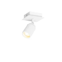 QAZQA Badezimmerlampen|Wandstrahler*Moderner Badezimmerspot weiß quadratisch IP44 - Ducha