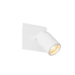 QAZQA Badezimmerlampen|Wandstrahler*Moderner Badezimmerspot weiß quadratisch IP44 - Ducha