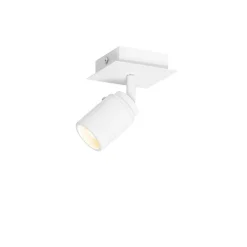 QAZQA Badezimmerlampen|Wandstrahler*Moderner Badezimmerspot weiß quadratisch IP44 - Ducha