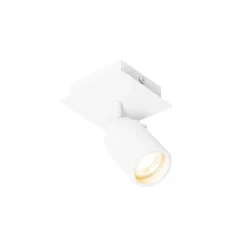 QAZQA Badezimmerlampen|Wandstrahler*Moderner Badezimmerspot weiß quadratisch IP44 - Ducha