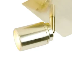 QAZQA Badezimmerlampen|Deckenstrahler*Moderner Badspot Messing quadratisch 2-flammig IP44 - Ducha