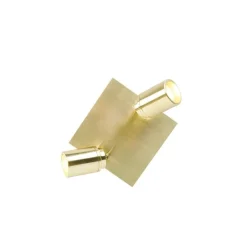 QAZQA Badezimmerlampen|Deckenstrahler*Moderner Badspot Messing quadratisch 2-flammig IP44 - Ducha