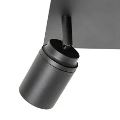 QAZQA Badezimmerlampen|Deckenstrahler*Moderner Badspot schwarz quadratisch 2-flammig IP44 - Ducha