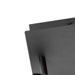 QAZQA Badezimmerlampen|Deckenstrahler*Moderner Badspot schwarz quadratisch 2-flammig IP44 - Ducha