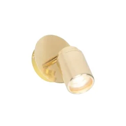 QAZQA Gartenbeleuchtung|Badezimmerlampen*Moderner Badstrahler Messing IP44 - Ducha