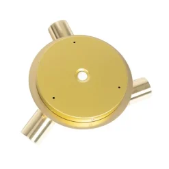 QAZQA Gartenbeleuchtung|Badezimmerlampen*Moderner Badstrahler Messing 3-flammig IP44 - Ducha