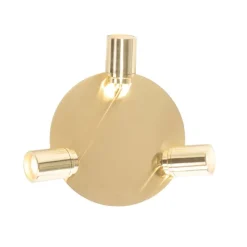 QAZQA Gartenbeleuchtung|Badezimmerlampen*Moderner Badstrahler Messing 3-flammig IP44 - Ducha