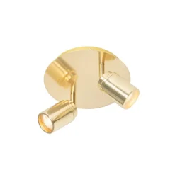 QAZQA Gartenbeleuchtung|Badezimmerlampen*Moderner Badstrahler Messing 2-flammig IP44 - Ducha