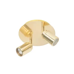 QAZQA Gartenbeleuchtung|Badezimmerlampen*Moderner Badstrahler Messing 2-flammig IP44 - Ducha