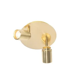 QAZQA Gartenbeleuchtung|Badezimmerlampen*Moderner Badstrahler Messing 2-flammig IP44 - Ducha