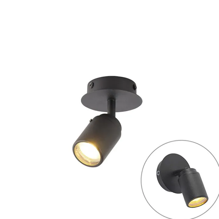 QAZQA Gartenbeleuchtung|Badezimmerlampen*Moderner Badstrahler schwarz IP44 - Ducha