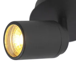 QAZQA Gartenbeleuchtung|Badezimmerlampen*Moderner Badstrahler schwarz IP44 - Ducha