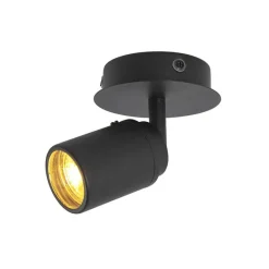 QAZQA Gartenbeleuchtung|Badezimmerlampen*Moderner Badstrahler schwarz IP44 - Ducha