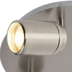 QAZQA Gartenbeleuchtung|Badezimmerlampen*Moderner Badstrahler Stahl 3-flammig IP44 - Ducha