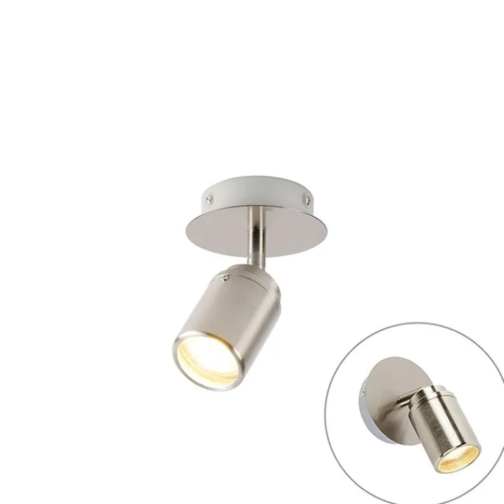 QAZQA Gartenbeleuchtung|Badezimmerlampen*Moderner Badstrahler Stahl IP44 - Ducha