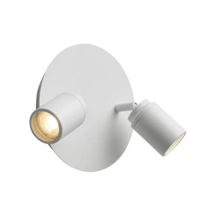 QAZQA Badezimmerlampen|Deckenstrahler*Moderner Badstrahler weiß 2-flammig IP44 - Ducha