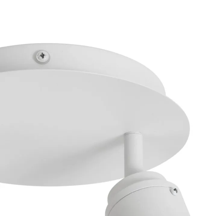 QAZQA Badezimmerlampen|Deckenstrahler*Moderner Badstrahler weiß 2-flammig IP44 - Ducha