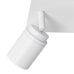 QAZQA Badezimmerlampen|Deckenstrahler*Moderner Badstrahler weiß quadratisch 2-flammig IP44 - Ducha