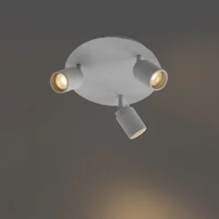 QAZQA Badezimmerlampen|Deckenstrahler*Moderner Badstrahler weiß 3-flammig IP44 - Ducha