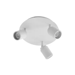 QAZQA Badezimmerlampen|Deckenstrahler*Moderner Badstrahler weiß 3-flammig IP44 - Ducha