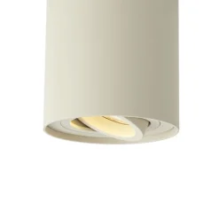 QAZQA Deckenstrahler|Aufbaustrahler*Moderner beiger Strahler für 1-Phasen-Schienensystem - Iconic Rondoo Up