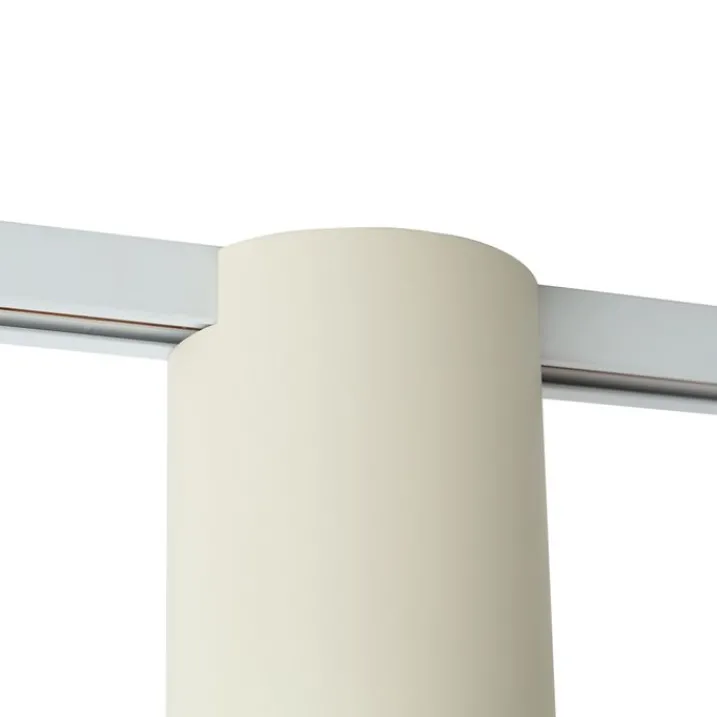 QAZQA Deckenstrahler|Aufbaustrahler*Moderner beiger Strahler für 1-Phasen-Schienensystem - Iconic Rondoo Up