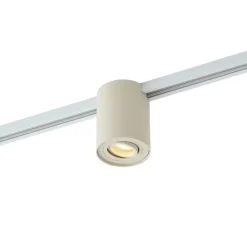 QAZQA Deckenstrahler|Aufbaustrahler*Moderner beiger Strahler für 1-Phasen-Schienensystem - Iconic Rondoo Up